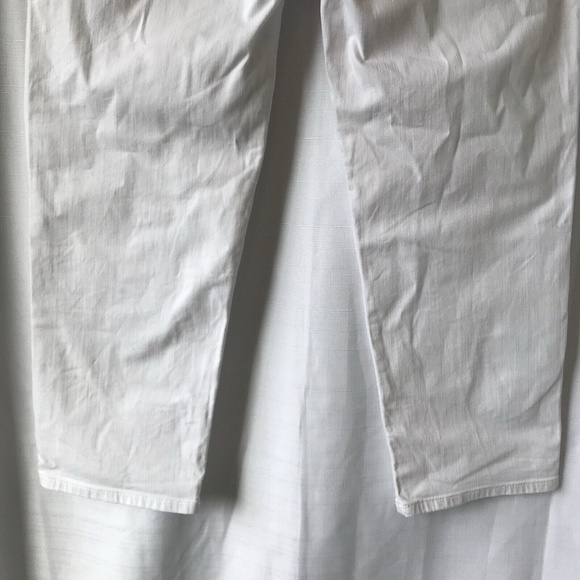 Eileen Fisher Jeans Organic Cotton Straight Jeans Stretch White Denim Size 14 - Picture 11 of 14